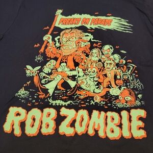 Rob Zombie Freaks on Parade Tour Merch Graphic Band Tee Men's Size Large Unisex